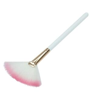 Generic 2Pcs Multicolor Fan Makeup Brushes, Nylon Bristles, Aluminium Handle, For Face Mask, Blush - Image 4