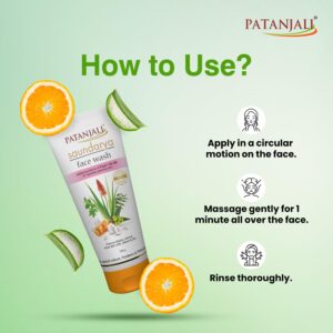 Patanjali Saundarya Face Wash, 100 g for Nourishing - Image 3