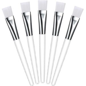 BELICIA 6Pcs Facial Brushes, Soft Fan Mask Brushes, Synthetic Bristles, Multi-Color, For Face Mask, Facial Brush Set