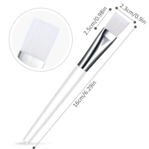 BELICIA 6Pcs Facial Brushes, Soft Fan Mask Brushes, Synthetic Bristles, Multi-Color, For Face Mask, Facial Brush Set - Image 2