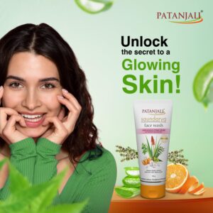 Patanjali Saundarya Face Wash, 100 g for Nourishing - Image 4