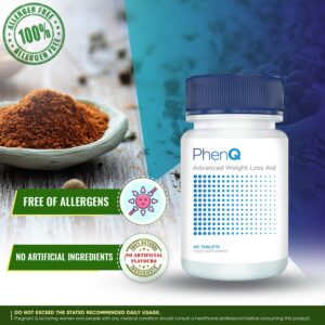 PhenQ Advanced Weight Loss Aid Supplements, Natural Fat Burner Tablet (500mg) for Weight Loss for Women & Men, Metabolism Booster to Burn Calories - 60 capsules - Image 2
