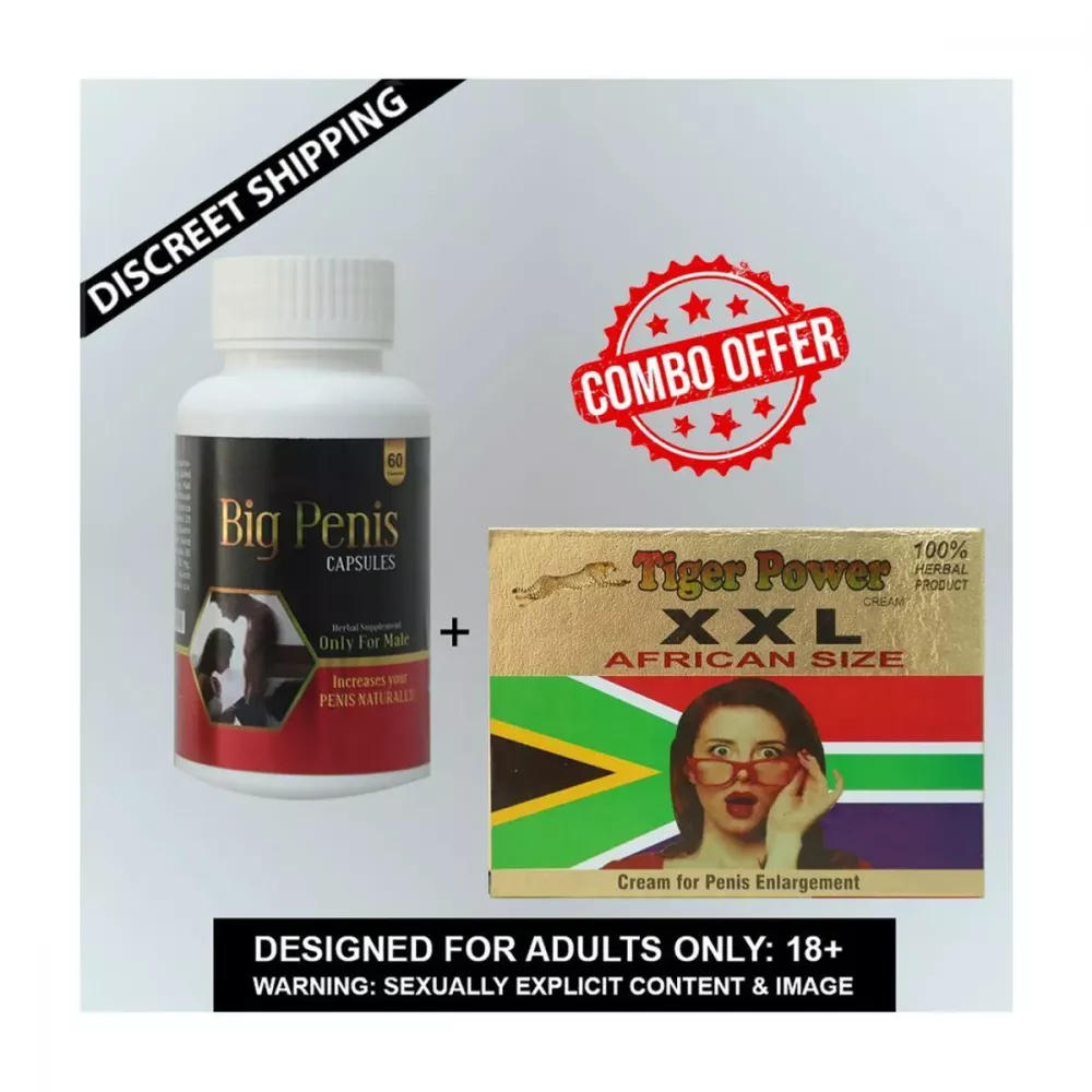 Dr Chopra Big Penis Capsule + Xxl African Size Cream (60caps + 10g) - Image 2