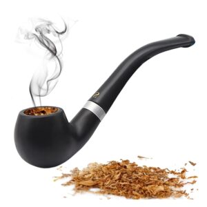 Black Smoking Pipe Pipes Cigar Cigarette Vintage Wooden Durable Tobacco -G1