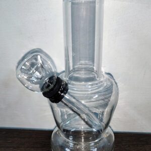 Inara Creation Glass Bong Smoking Pipe 5 Inch (Transparent)