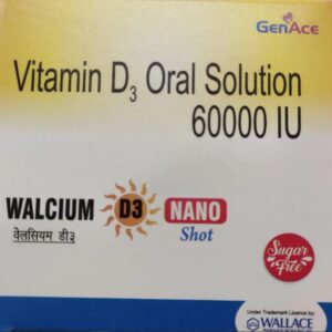 Vitamin D3 Oral Solution 60000 IU (One Box - 4 Bottles) (5ml Each Bottle)