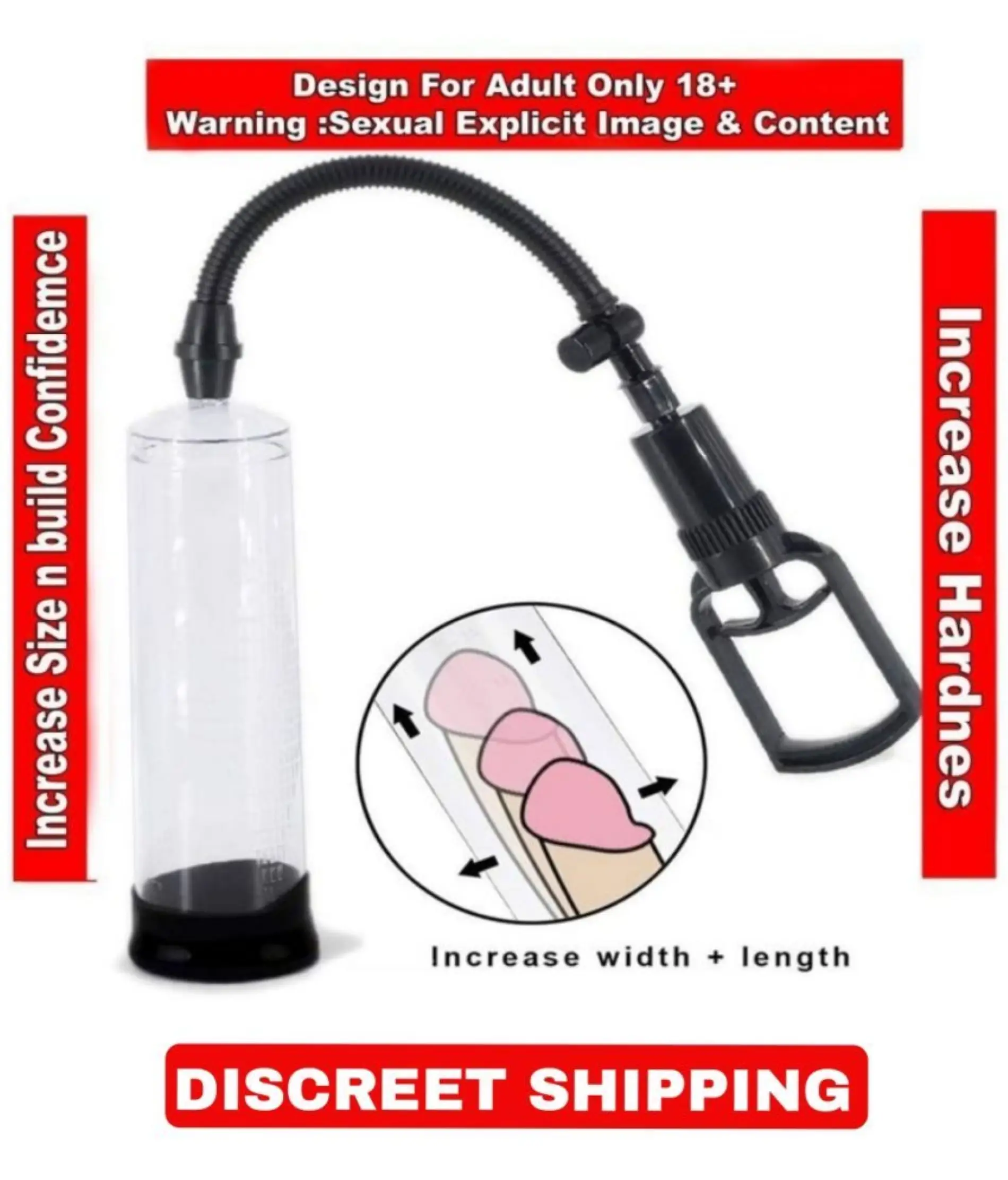 Pro Extender African Size Penis Enlargement Pump For Male sexy toy for men full body -Sex Tantra - Image 4