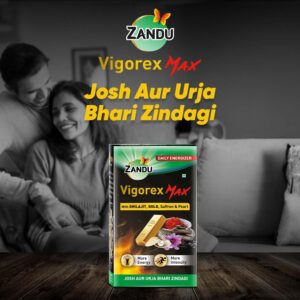 Zandu Vigorex MAX, 20 Capsules, Enriched With Shilajit, Gold, Saffron, Pearl And Ashwagandha For Intensity And Energy